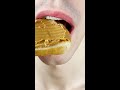 asmr PEANUT BUTTER TOAST eating sounds #shorts