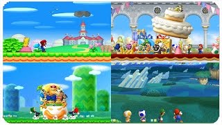 New Super Mario Bros. Series - All Intros (NSMB, NSMBW, NSMB2, NSMBU, NSLU)