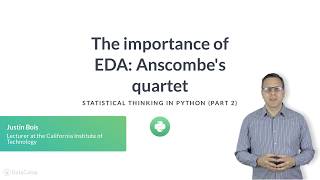 Python Tutorial : The important of EDA: Anscombe's quartet
