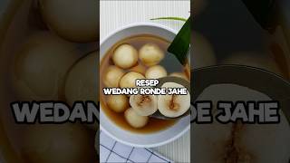 Resep Wedang Ronde Jahe #shorts #resepminuman