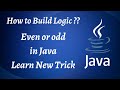 Program to Check Even or Odd Numbers in Java | Build Logic | 1