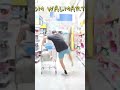 heel clicking in walmart. did not see that walmart employee. full￼ video available on the channel.