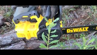 Dewalt 20v chainsaw test run