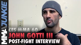 CES MMA 60: John Gotti post-fight interview