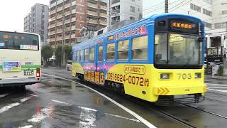 阪堺電気軌道モ701形 松虫～阿倍野 Hankai Tramway Type Mo701 Tramcar