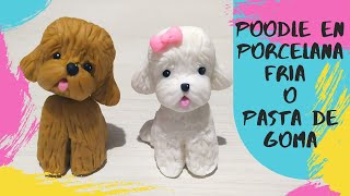 Cómo hacer perrito Poodle en porcelana fría o pasta de goma.