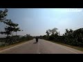 sylhet 4k sunamganj to gobinadganj scenic drive 4k road tuber