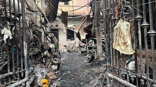 Hiện trường vụ cháy nhà trọ ở Hà Nội khiến 14 người chết