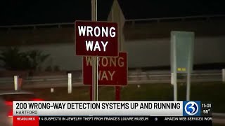 200 wrong way detection systems installed across Connecticut