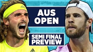 Stefanos Tsitsipas vs Karen Khachanov | Australian Open 2023 Semi Final | Tennis Talk Preview