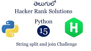 String split and join solution | String split and join hacker rank |Hacker rank python solutions