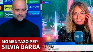 El momentazo Guardiola-Silvia Barba y su padre "del Madrid"