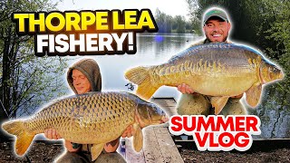 Thorpe Lea Fishery Summer Carp Fishing Session Vlog 2022!