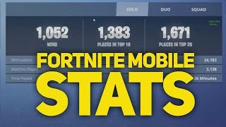 How To Check Your Fortnite Mobile Stats Videos 9tube Tv - how to view your wins or stats on fortnite mobile latest news updates