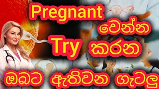 pregnant වෙන්න try කරන විට ඇතිවන ගැටලු🤰👍🛑🤔 ||Q \u0026 A session