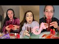 CHAMOY PICKLE KIT MUKBANG | tiktok compilation | asmr spicy sour #eating #asmr ##tiktok #mukbang