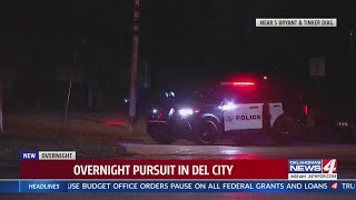 Del City pursuit ends with suspect in custody