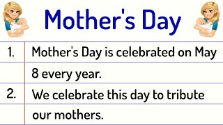 Mother's Day Essay 10 Lines || Mother's Day Essay in English