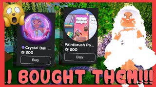 I BOUGHT THE PAINT BRUSH AND CRYSTAL BALL GAMEPASSES! 🙀 | ROYALE HIGH  | DALE CYRILLE