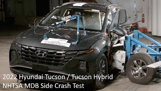 2022 Hyundai Tucson / Tucson Hybrid NHTSA MDB Side Crash Test (Early Release)