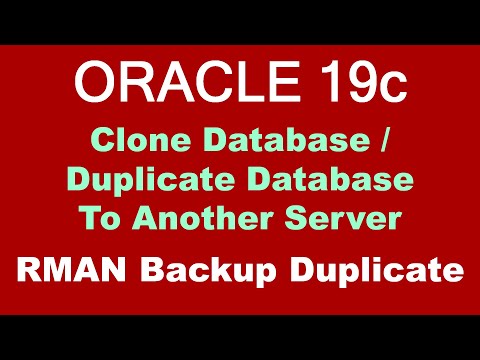 Oracle Database 19c Duplicate Database To Another Server - BACKUP DUPLICATE