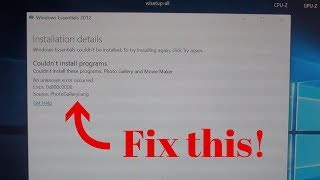 How to fix Windows Essentials 2012 install error 0x800c0006 on Windows 10 and Windows 11
