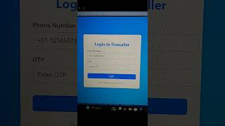 Truecaller Login Page Design with HTML & CSS | Modern UI Tutorial