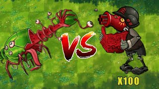 PVZ 1 Fusion Challenge!! 1Ultimate Plant VS 100 Newspaper Zombie King + EXTRA - Who Will Win?