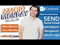 Macro Instructions | Outlook Send Same Email Different Recipients [Macro #31]| Macro Monday 08.10.20