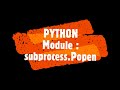 Subprocess Popen Demo
