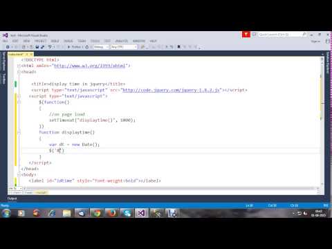 display running time in jquery display running time in jquery