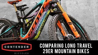 Comparing Long Travel 29er Mountain Bikes