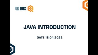 Java Introduction | QO-BOX