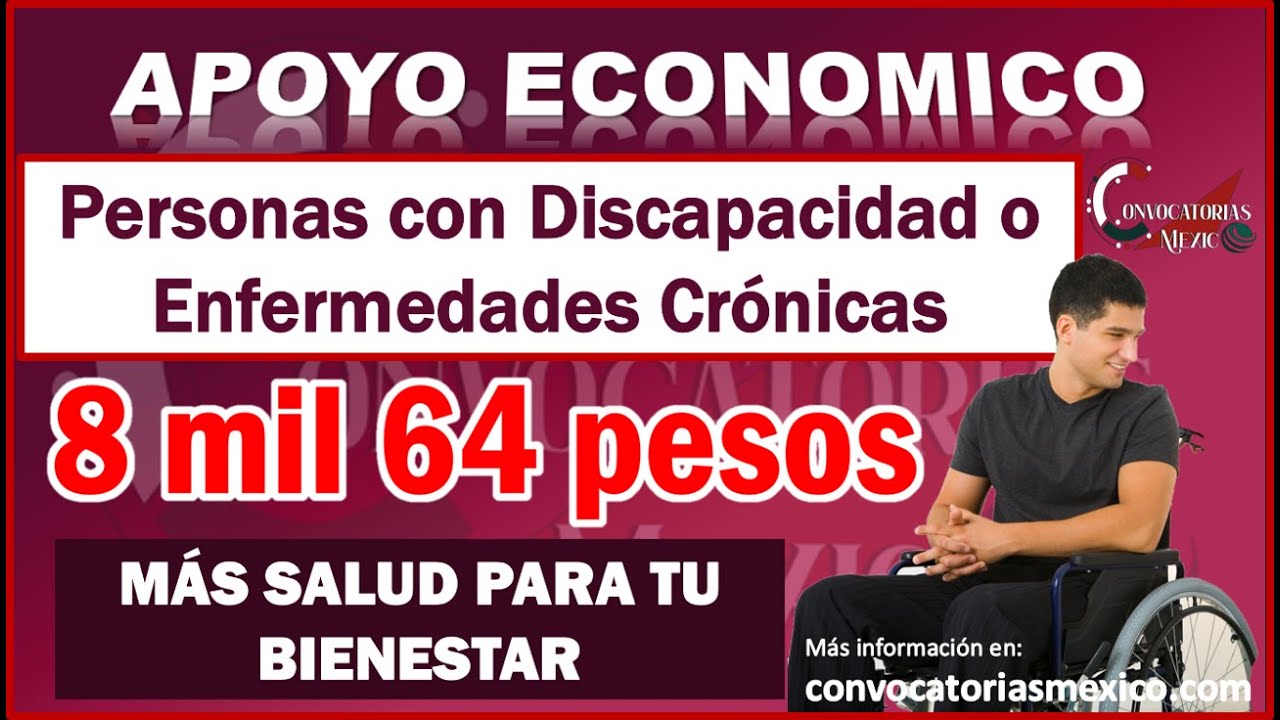 ¡SOLICITA YA! 🤝 El Apoyo Económico De $8,000 Para Personas Con ...