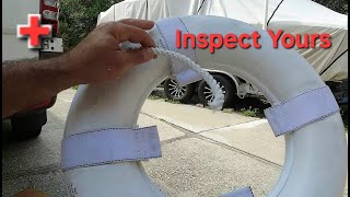 Boaters be aware of your Boat Safety Throw Ring Rope Life