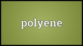 Polyene Meaning