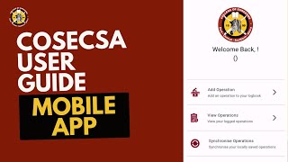 COSECSA User Guide Mobile App