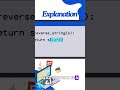 how to reverse a string in Python in under a minute! 🚀 #codetutorial #learning #learntocode2024