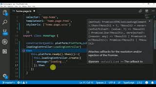 Loading Controller in Ionic4