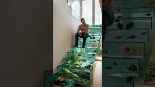 Escalera de acuarios !! #trendingshorts #aquarium #ai