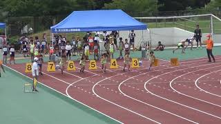 ３，４年女子100m4組目 足立フレンドリーナイター（2020823