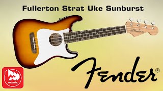 Fender Fullerton Strat Uke Sunburst - укулеле концерт