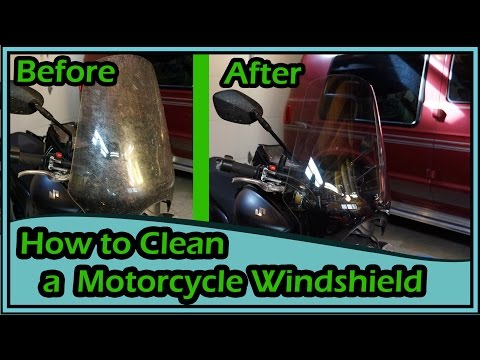 How to Clean a Motorcycle Windshield & Headlight: Cheap and Easy How to Clean a Motorcycle Windshield & Headlight: Cheap and Easy