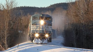 CMQ 9014 leads Job 1 West on the Moosehead \u0026 Sherbrooke Subdivisions 2/15/20