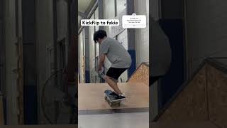 킥플립(kickflip to fakie) #스케이트보드 #스케이트보드강습 #skate #skateboarding #skateboard #보드 #kickflip #skater #취미