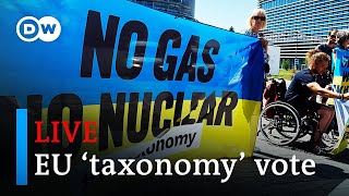 Watch live: EU Parliament votes on 'green' gas and nuclear rules | DW News