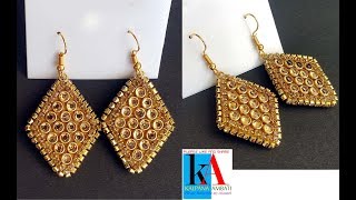 Simple and easy Earrings || Making of Designer Antique Fashion Earrings at home Simple and easy Earrings || Making of Designer Antique Fashion Earrings at home