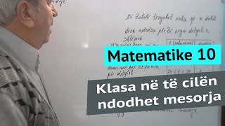 Matematika 10/ Klasa në të cilën ndodhet mesorja