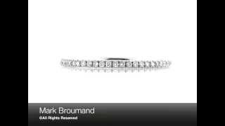 Mark Broumand - 0.50ct Round Brilliant Cut Diamond Micropave Wedding Band in Platinum