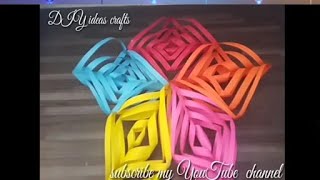 VLG#10:how to make star decoration |easy paper crafts |DIY ideas crafts